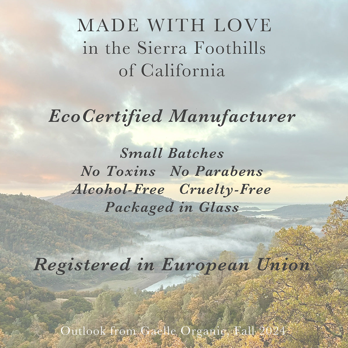 Ecocert Approved Manufacturer