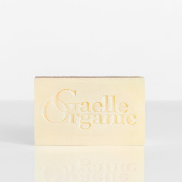 Soap Superieure with Gaelle Organic logo, the best moisturizing cleanser for dry skin, on a white background