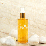 Toner Superieure, the best organic pore minimizer, with rocks and a marble background