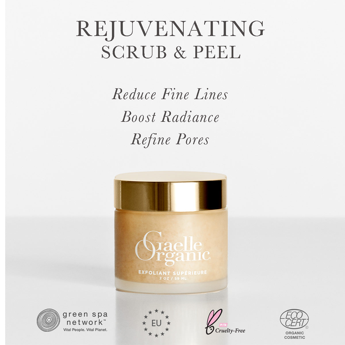 Organic facial scrub