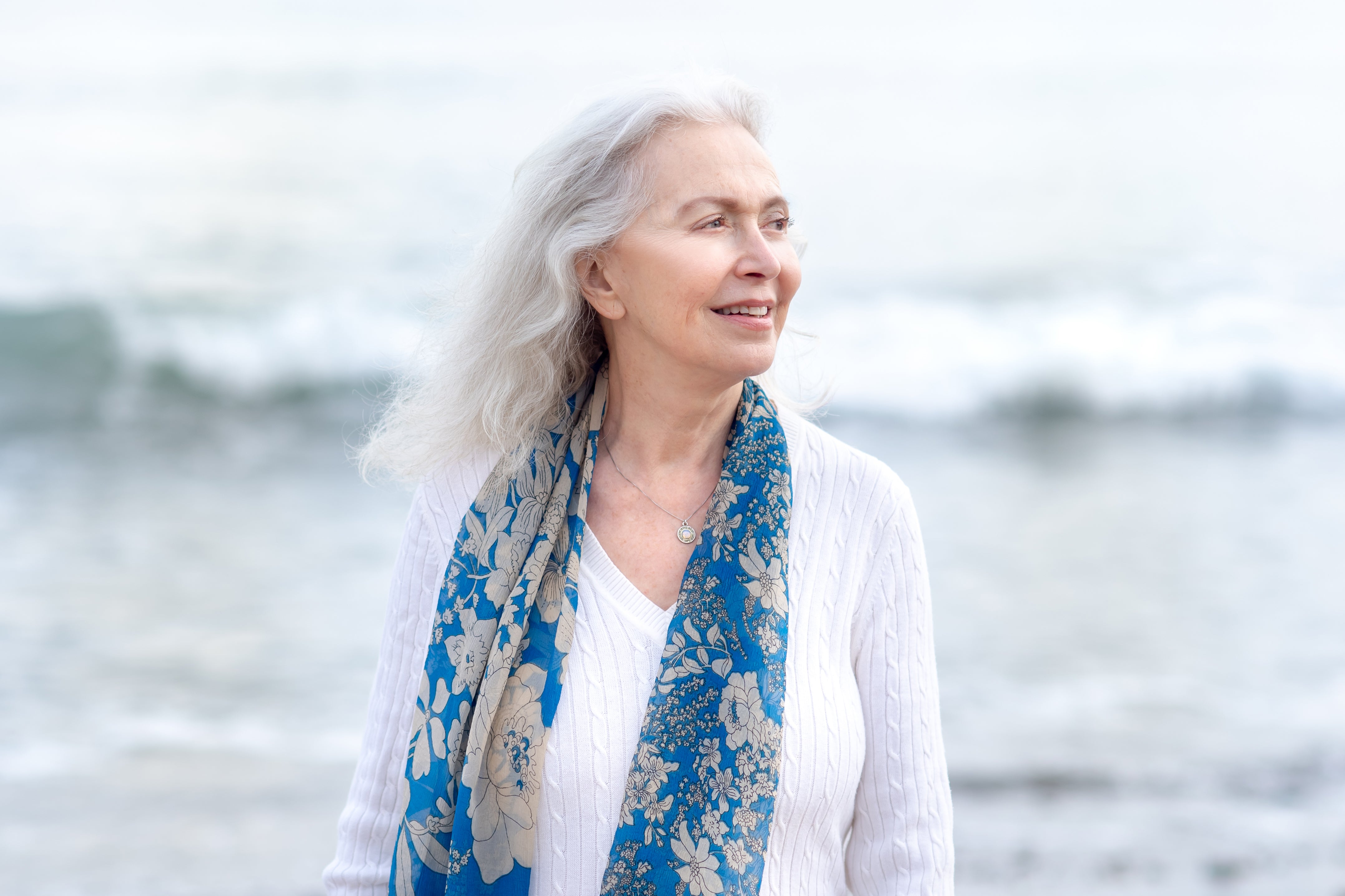 Gaelle at 73 at the beach