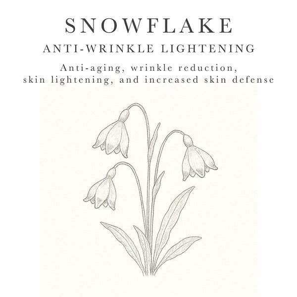 Snowflake extract to reduce wrinkles