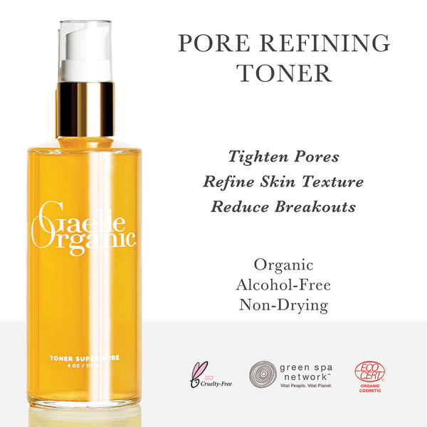 Alcohol-free organic facial toner