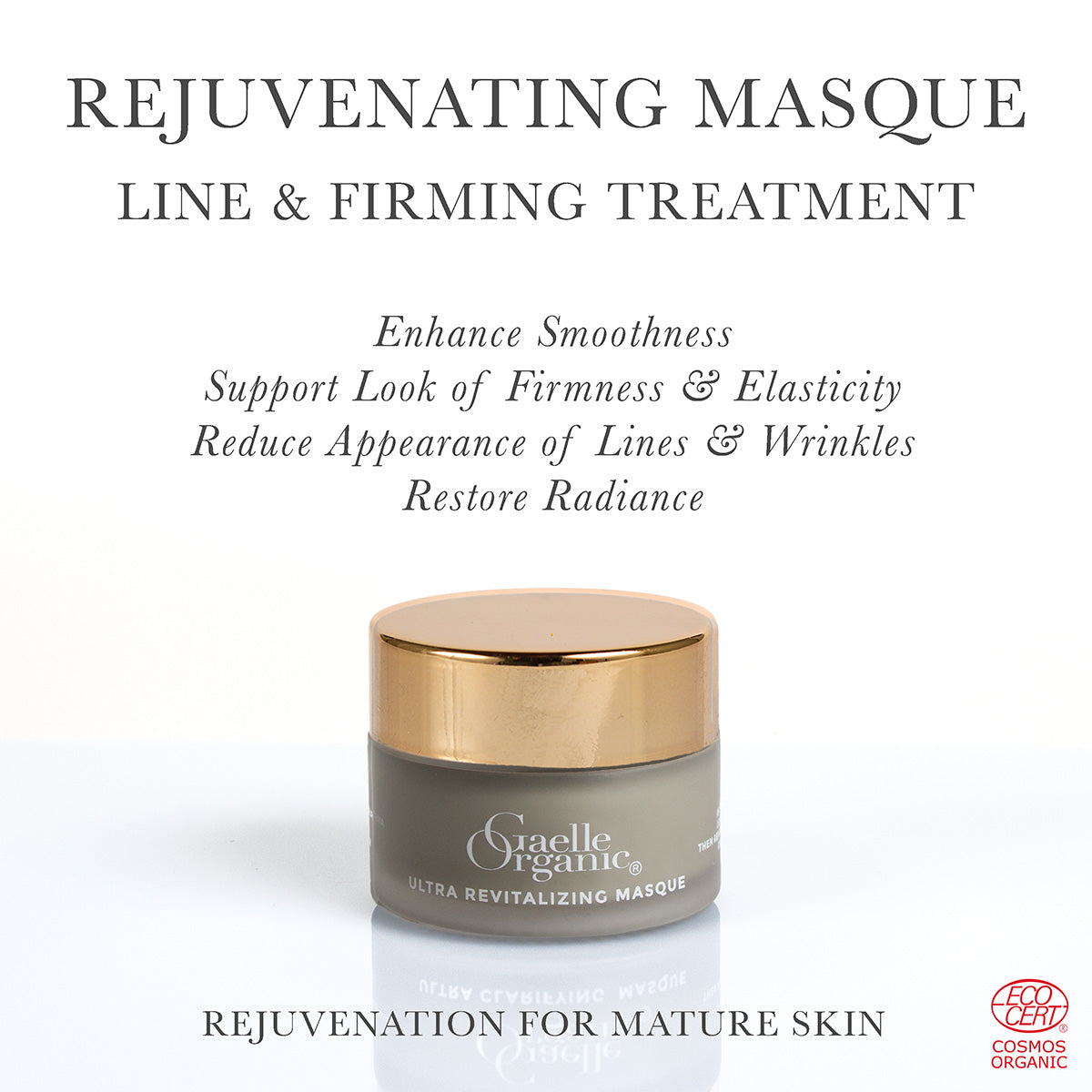 Ultra Rejuvenating Masque - The best organic mask for mature skin
