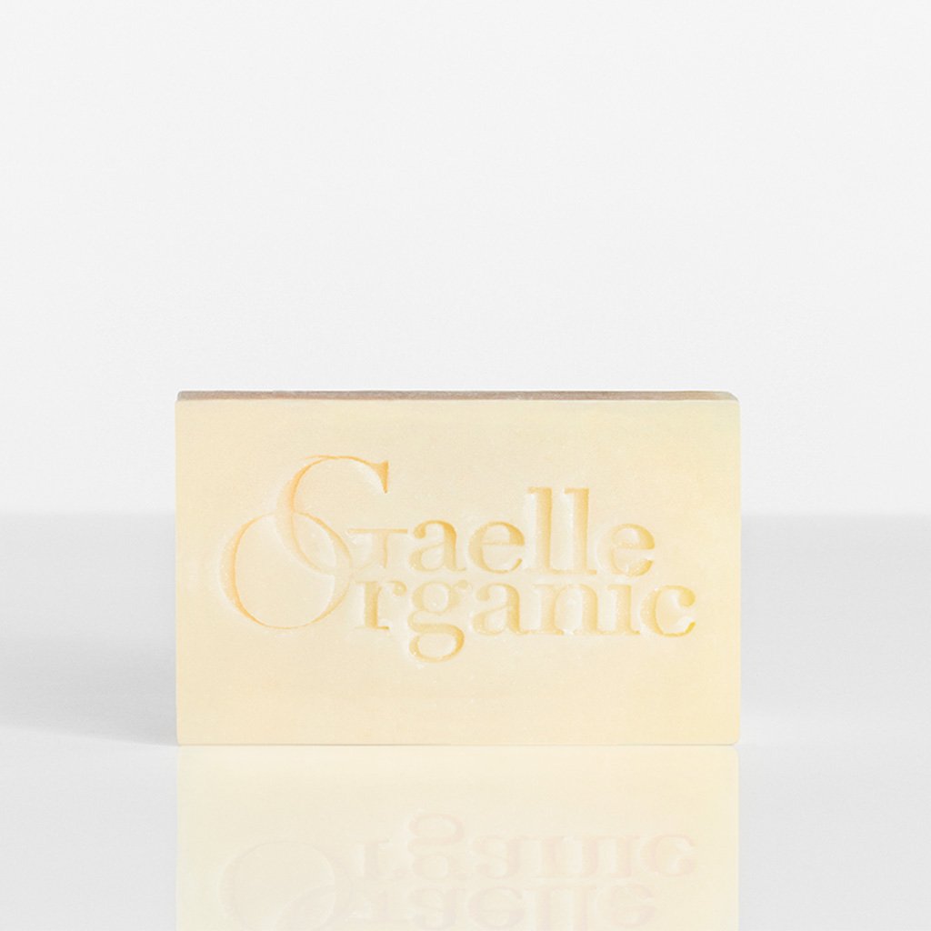 Soap Superieure with Gaelle Organic logo, the best moisturizing cleanser for dry skin, on a white background