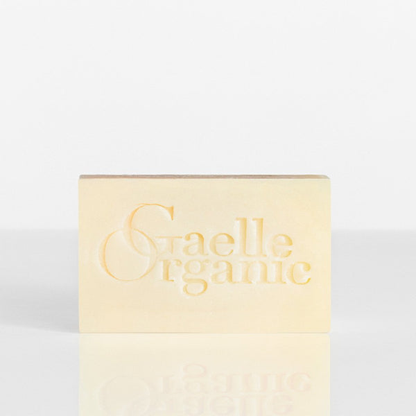 Soap Superieure with Gaelle Organic logo, the best moisturizing cleanser for dry skin, on a white background