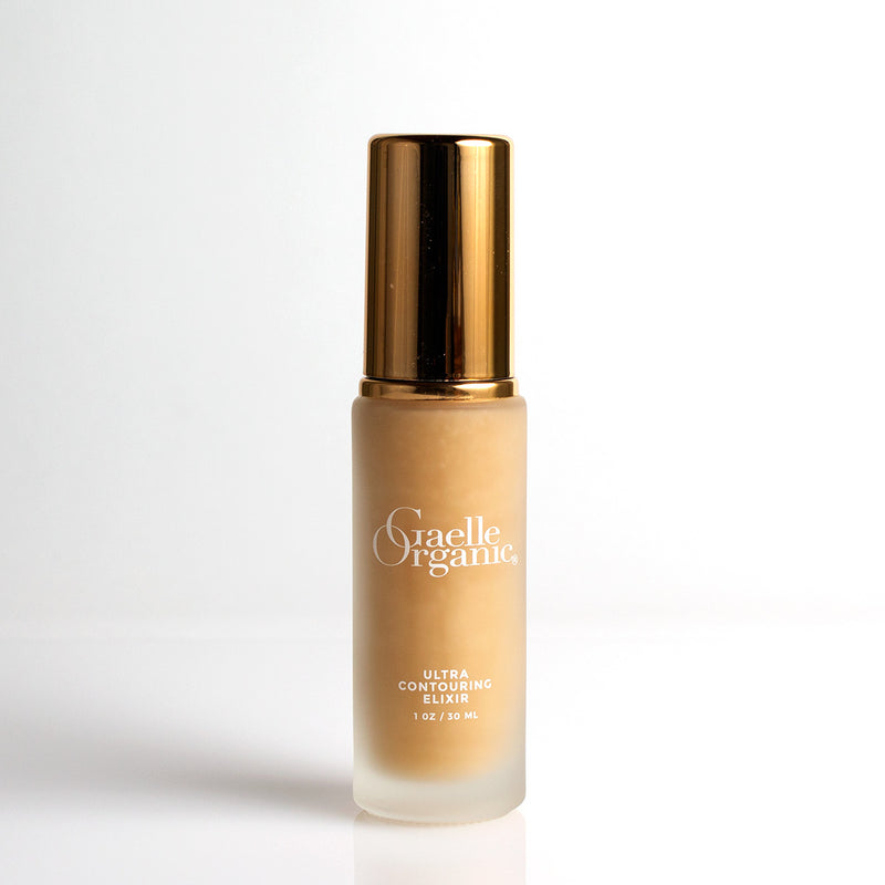 Ultra Contouring Elixir, a firming serum for mature skin, on a white background
